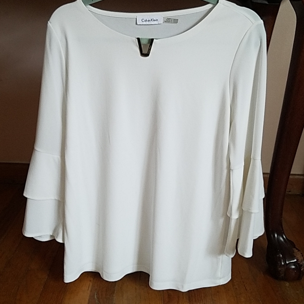 New Calvin Klein crem blouse